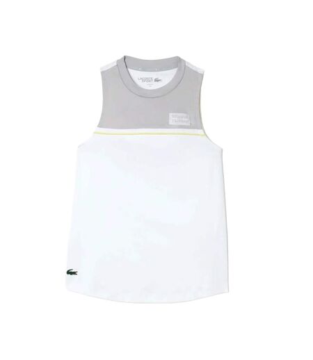T-shirt femme blanc / gris Lacoste