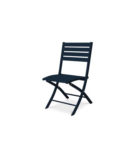 Chaise de Jardin Pliante Marius 82cm Bleu Marine