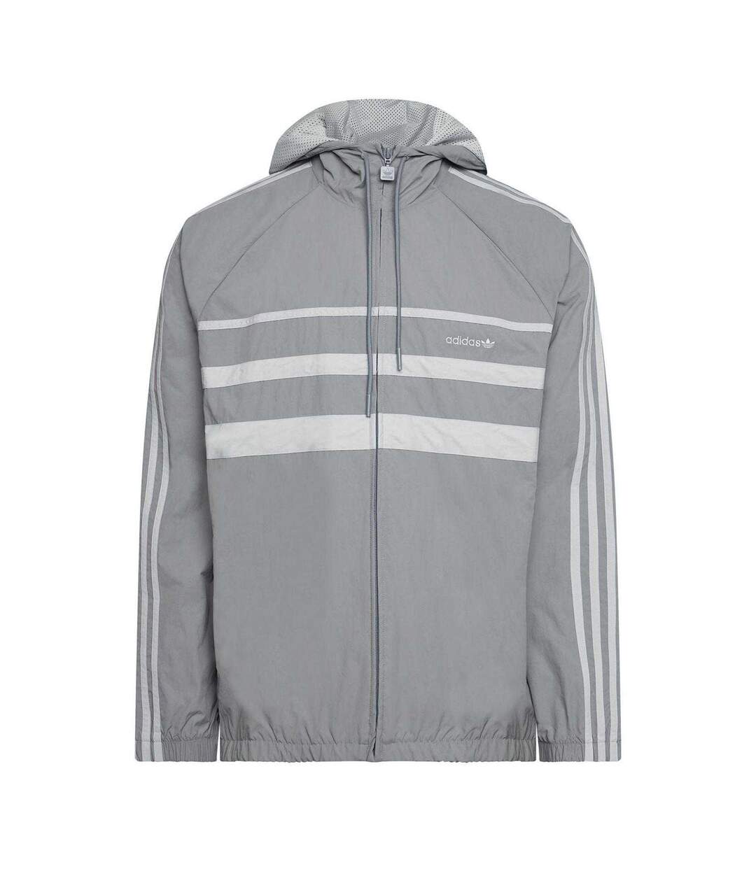 Mens Originals 3 Stripes Windbreaker Grey Three Adidas-3