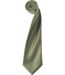 Cravate satin unie - PR750 - vert olive