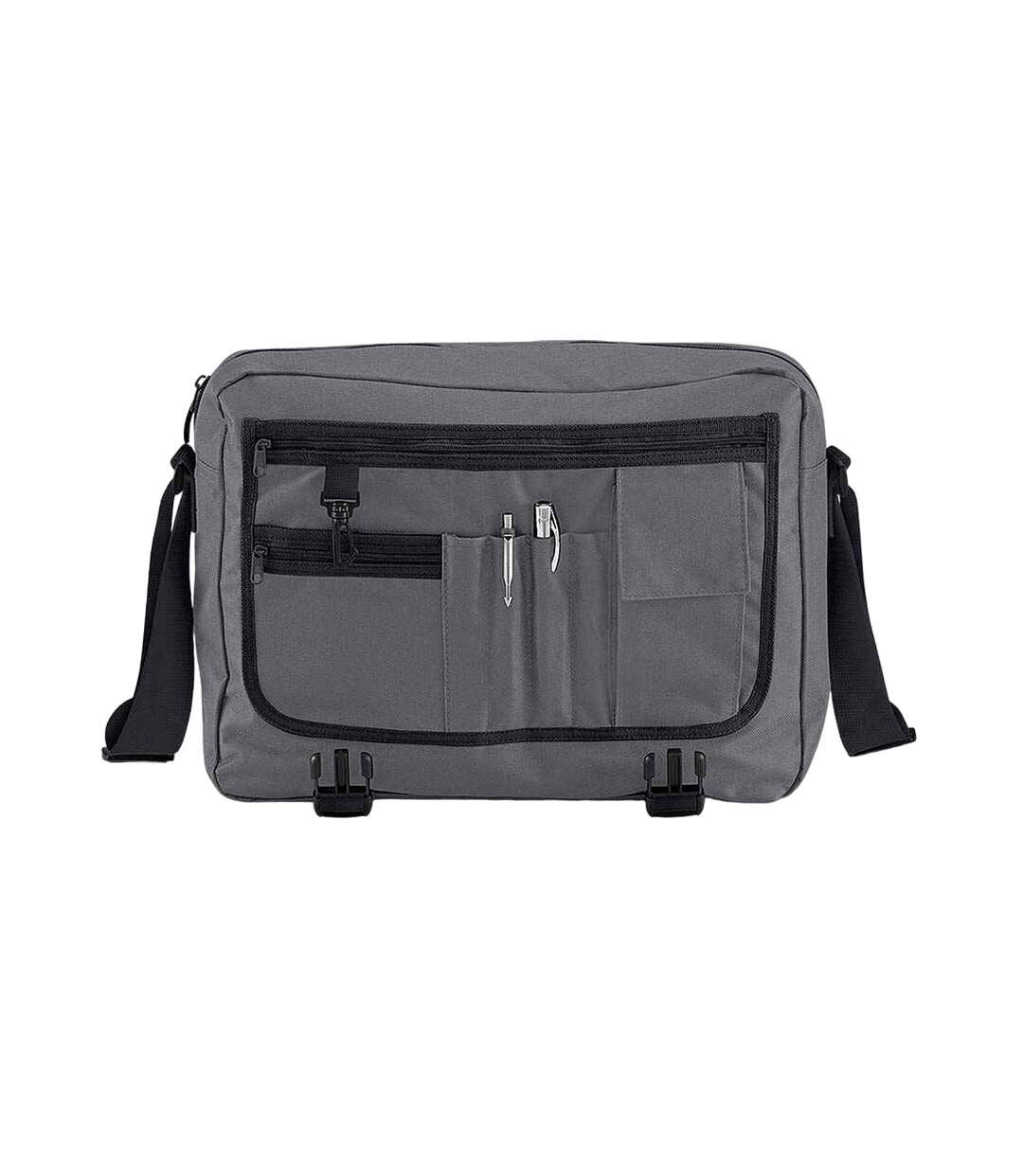 Contrast detail messenger bag one size graphite Bagbase