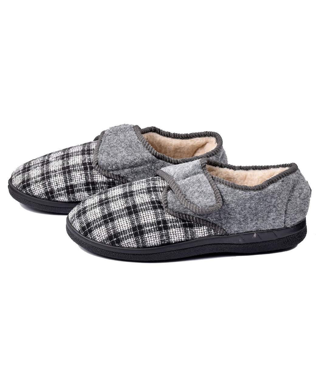 CHARENTAISE Homme Pantoufle PREMIUM MU7291 GRIS