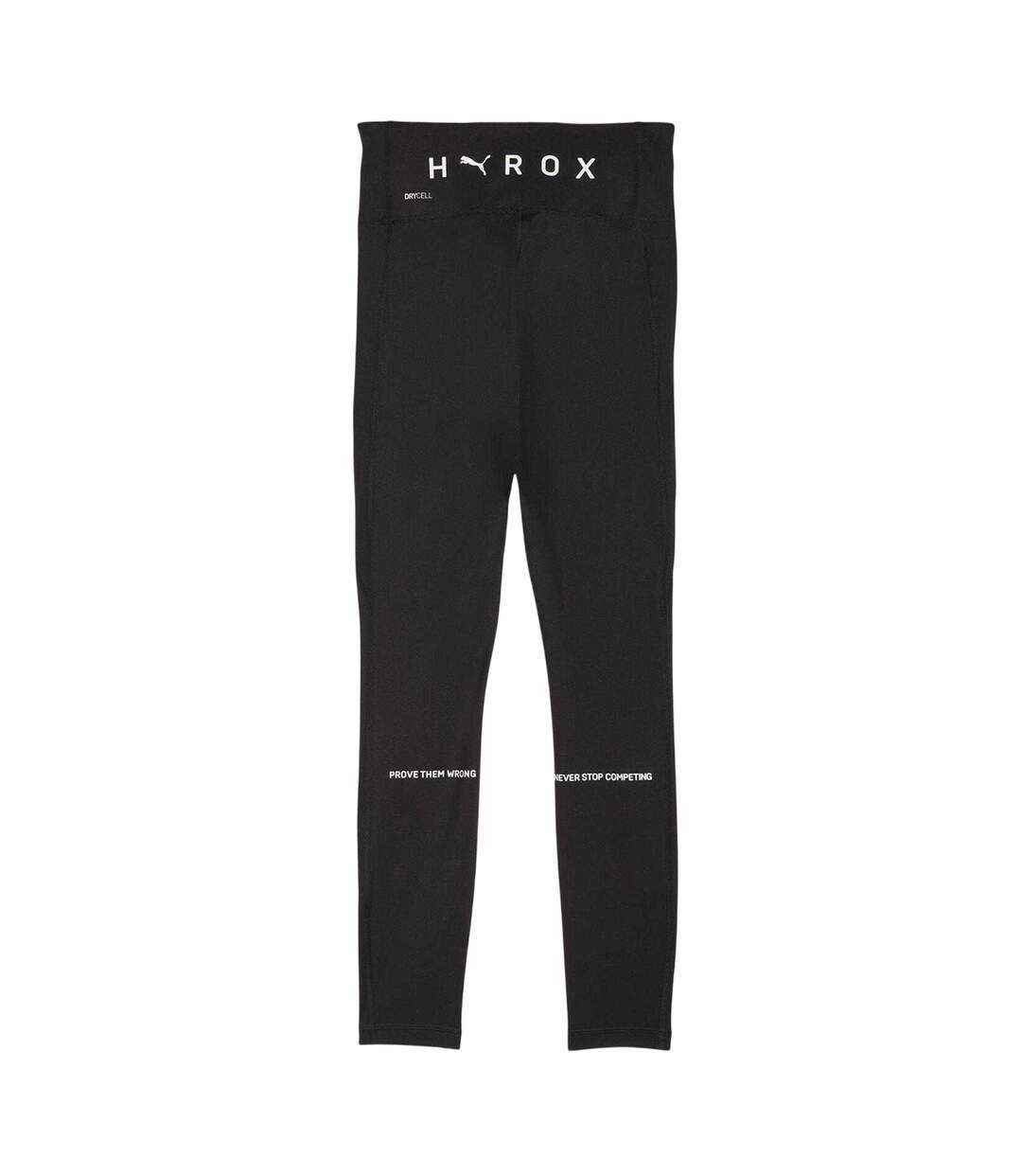 Womens/ladies Hyrox Performance Compression Tight Leggings  Black Puma-2