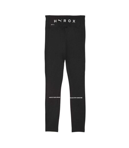 Womens/ladies Hyrox Performance Compression Tight Leggings  Black Puma