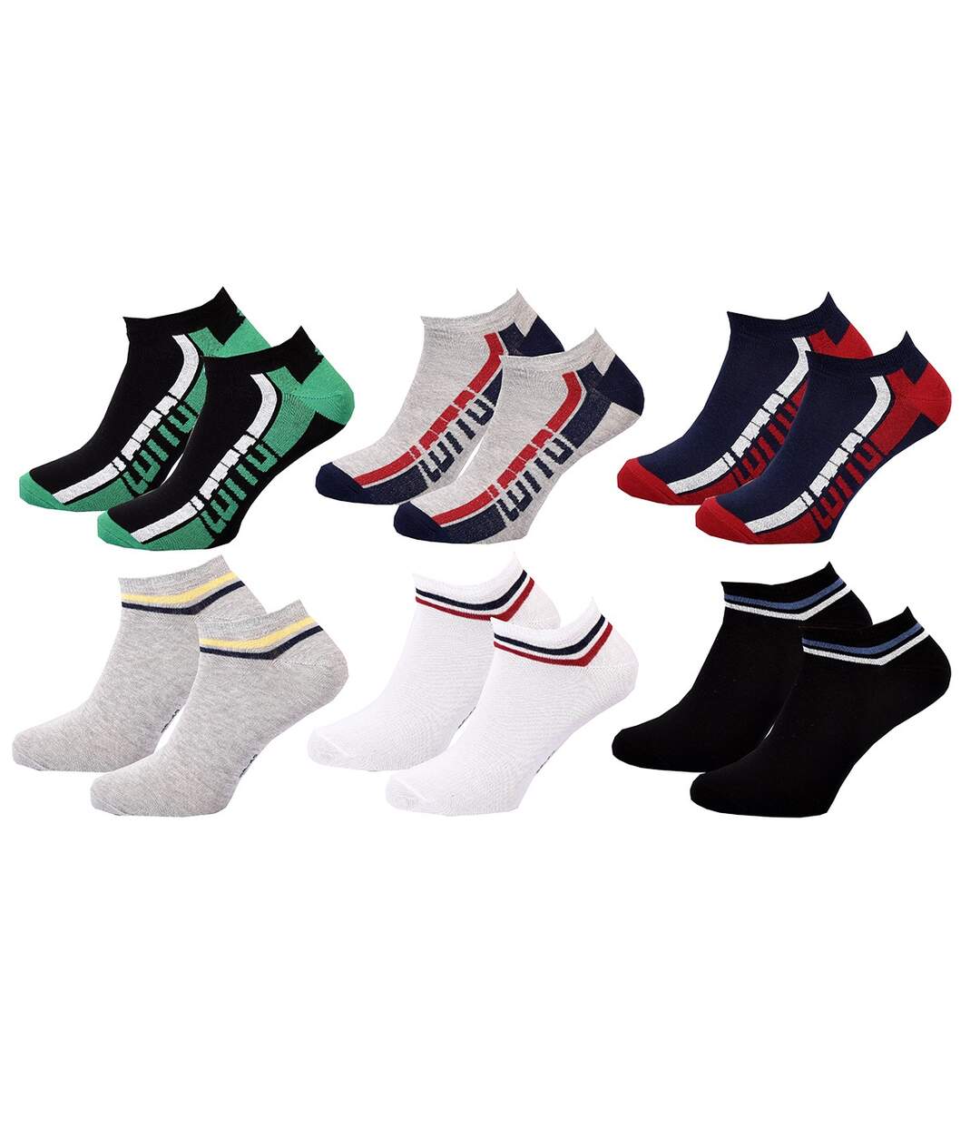 Chaussettes Homme LOTTO Pack de 6 paires SNEAKER 5962-1