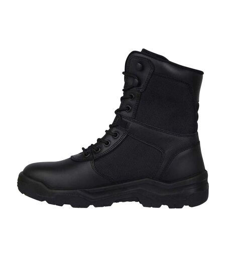 Mens Hudson Leather Safety Boots Black Dunlop