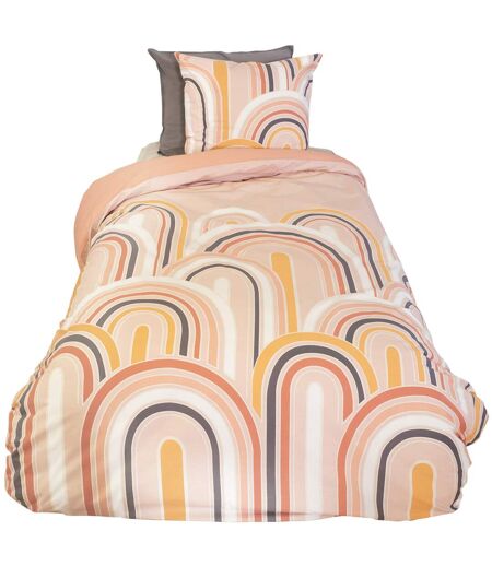 Parure de lit LOVE pur coton rose Taie 63x63 cm