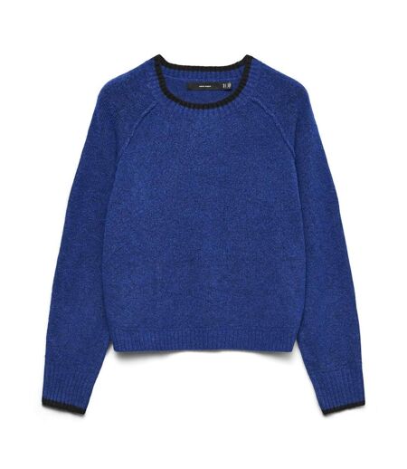Pull bleu femme vero moda maquarius  raglan
