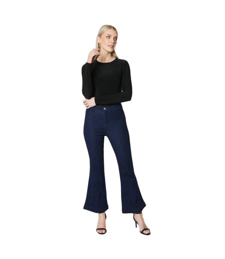 Womens/ladies flared hem petite jeans indigo Principles