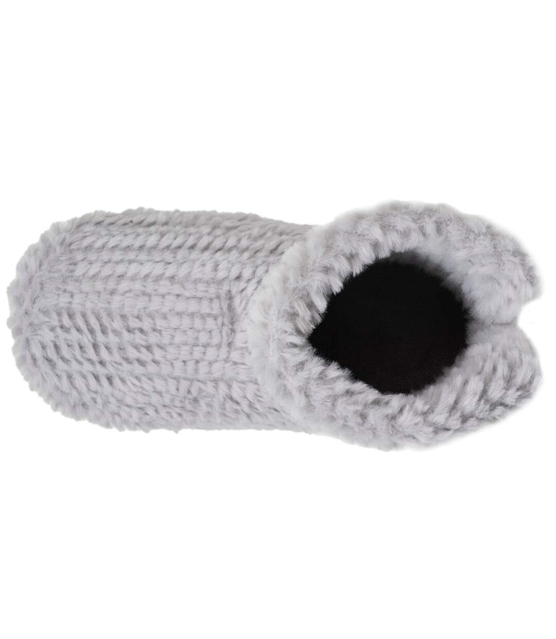 Isotoner Chaussons extra-light Bottillons femme imitation fourrure, semelle antidérapante-2