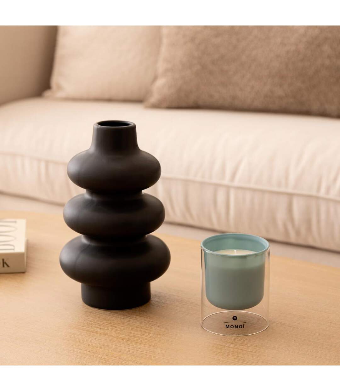 Bougie Parfumée en Verre Ilan 220g Monoï-2