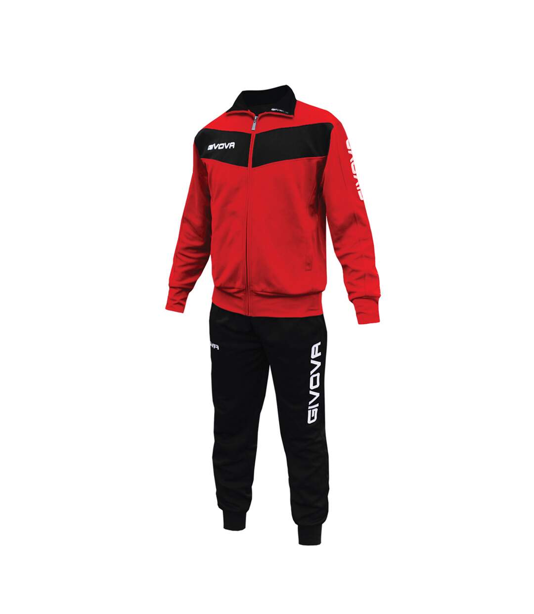Ensemble De Survêtement Tuta Visa Homme Rouge Noir Givova-2