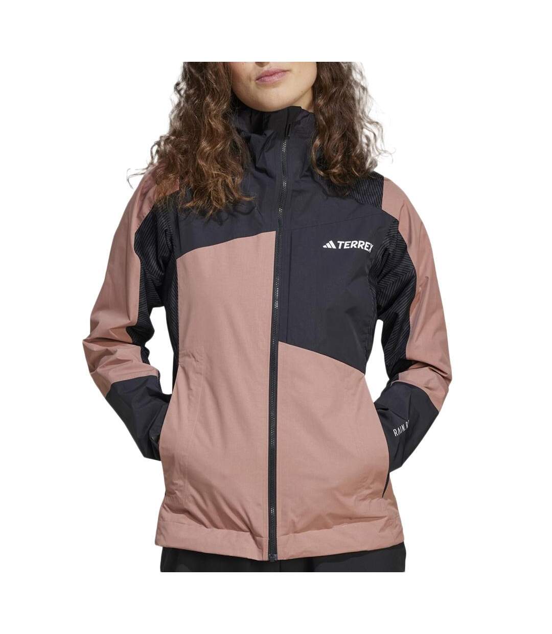 Veste rose/noire femme adidas jd8358-1