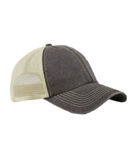 Casquette trucker marron / beige gris Beechfield