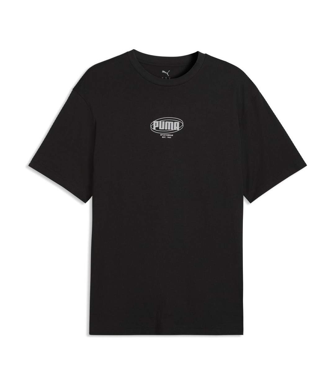T-Shirt noir homme puma relaxed-1
