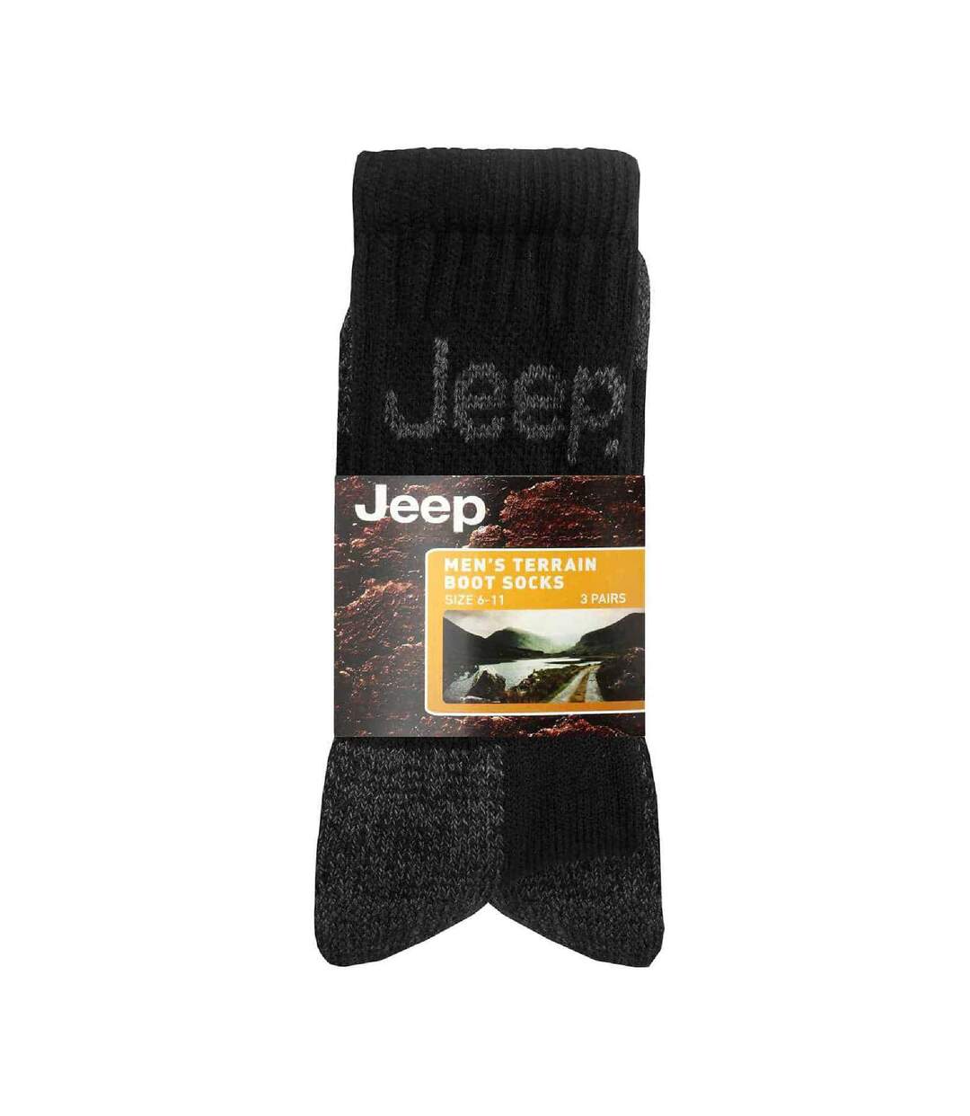3 Pairs Mens Luxury Cushioned Cotton Hiking Socks-2