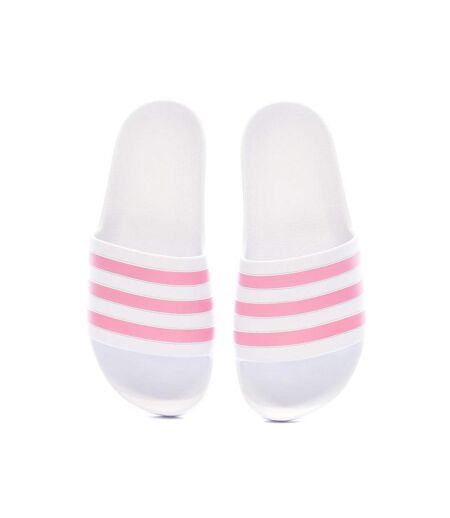 Claquettes blanche/rose mixte adidas adilette aqua - 42