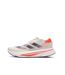 Chaussures de running blanches/roses femme adidas adizeros-1