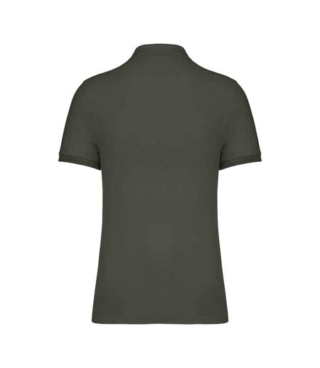 Mens Pique Polo Shirt Organic Khaki Native Spirit