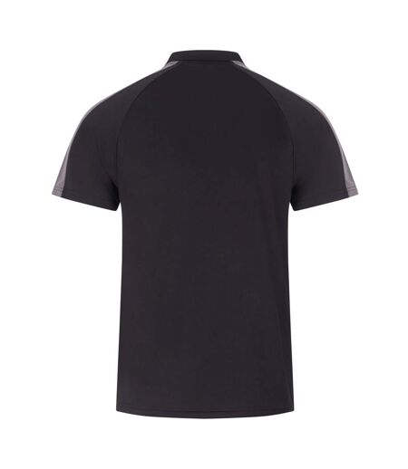 Unisex Adult Team Polo Shirt Black Gunmetal Finden & Hales