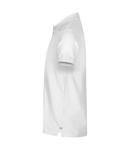 Polo premium homme blanc Clique