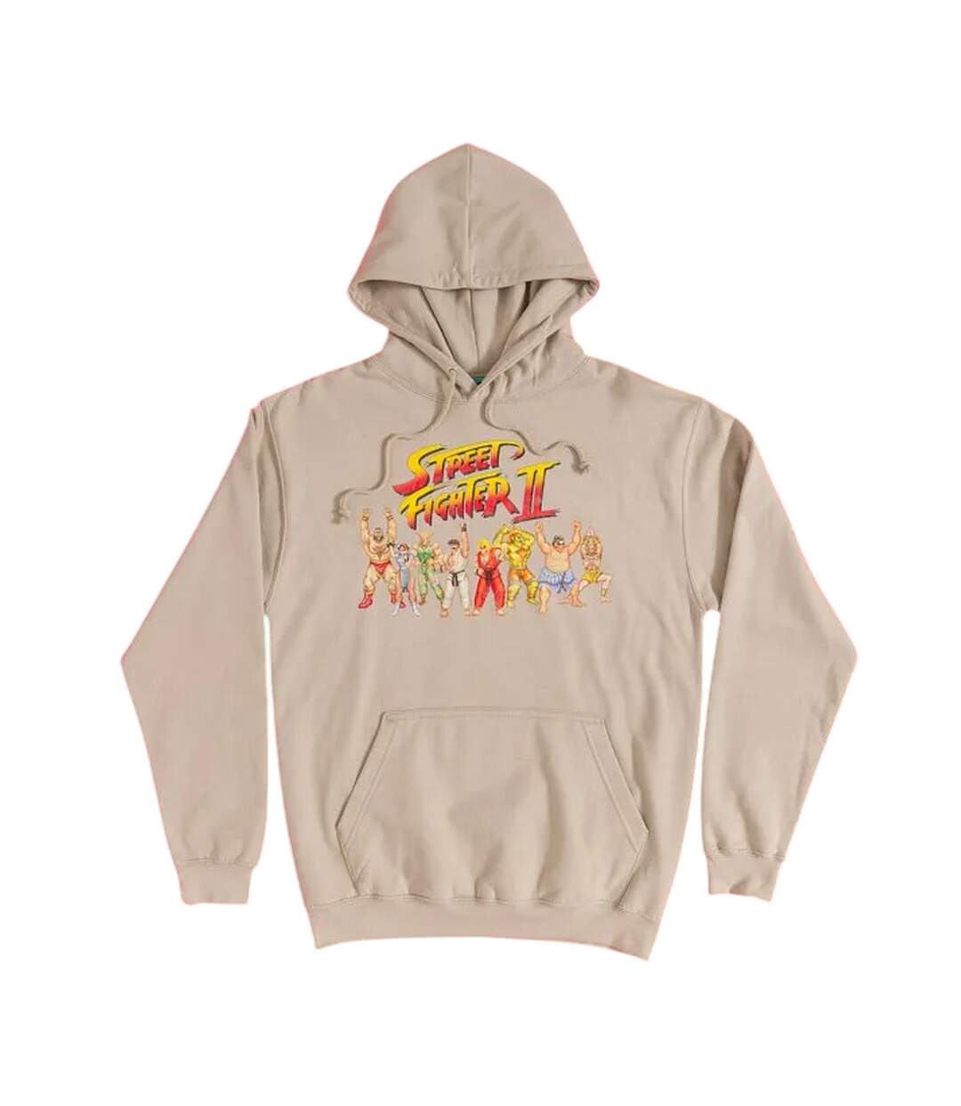 Unisex Adult Victory Line Up Hoodie Beige Street Fighter 2-1