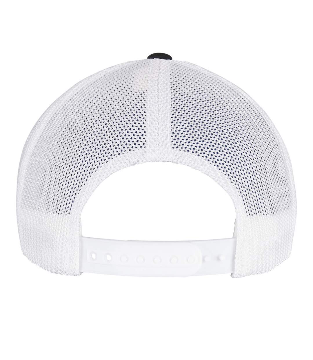 Casquette Trucker Motif/style Deux Tons Noir Blanc Flexfit-2