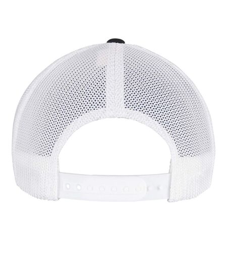 Casquette Trucker Motif/style Deux Tons Noir Blanc Flexfit