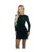 Robe Courte Motif/style Paillette Femme Vert AX Paris-2