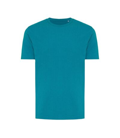 Unisex adult brett recycled cotton t-shirt verdigris Iqoniq
