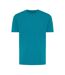 Unisex adult brett recycled cotton t-shirt verdigris Iqoniq-1