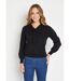 Pull fin col cravate mélange laine-1