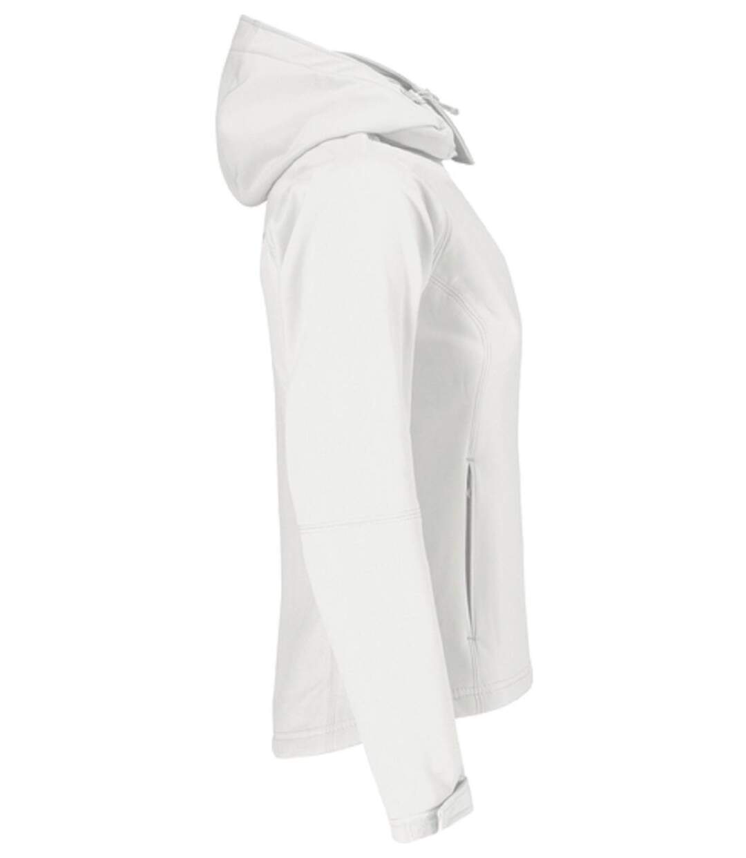 Veste softshell à capuche - Femme - JW937 - blanc-4