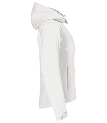 Veste softshell à capuche - Femme - JW937 - blanc