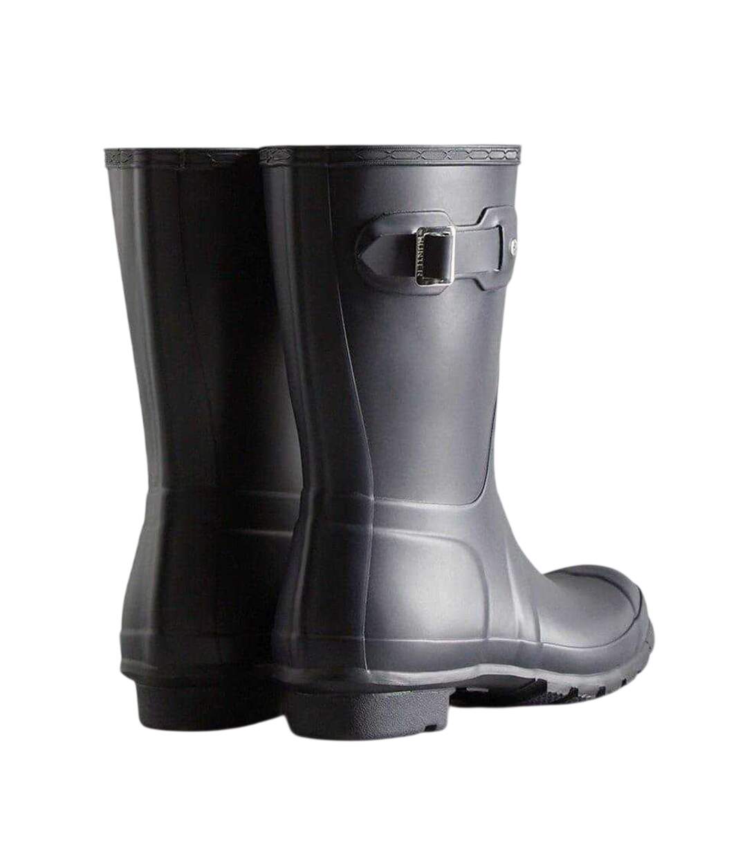 Womens/ladies Original Logo Short Wellington Boots Navy Hunter-2