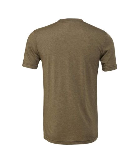 Canvas Triblend T-shirt À Manches Courtes Homme Vert Sombre Bella + Canvas