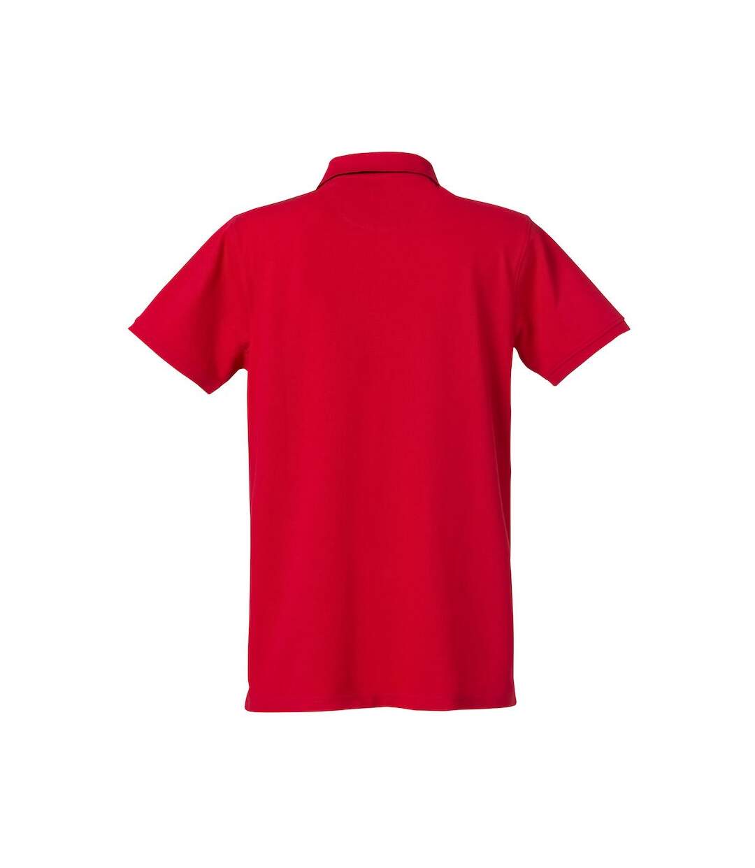 Mens Heavy Premium Polo Shirt Red Clique-2