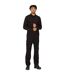 Mens Long-sleeved Polo Shirt Black Regatta Professional-2