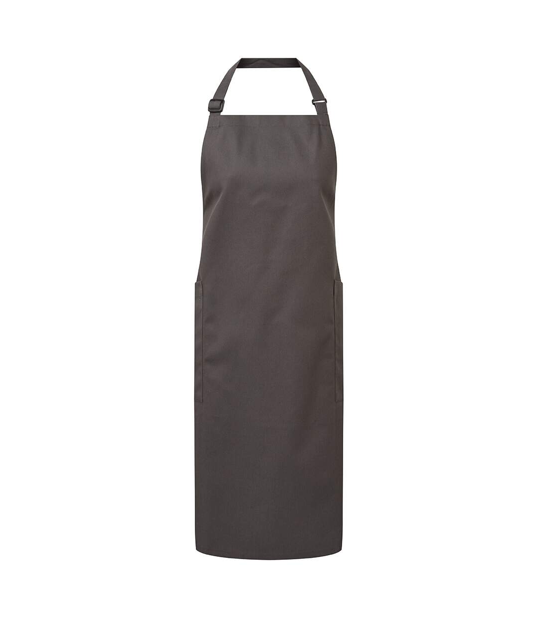 Organic fairtrade certified recycled full apron one size dark grey Premier-1