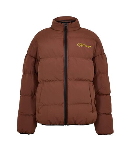 Mens Heavyweight Regular Puffer Jacket Brown NYC