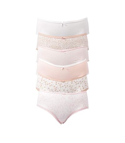 Culottes Femme Ultra confort Bordure Dentelle VC22020 Pack de 6 Culottes