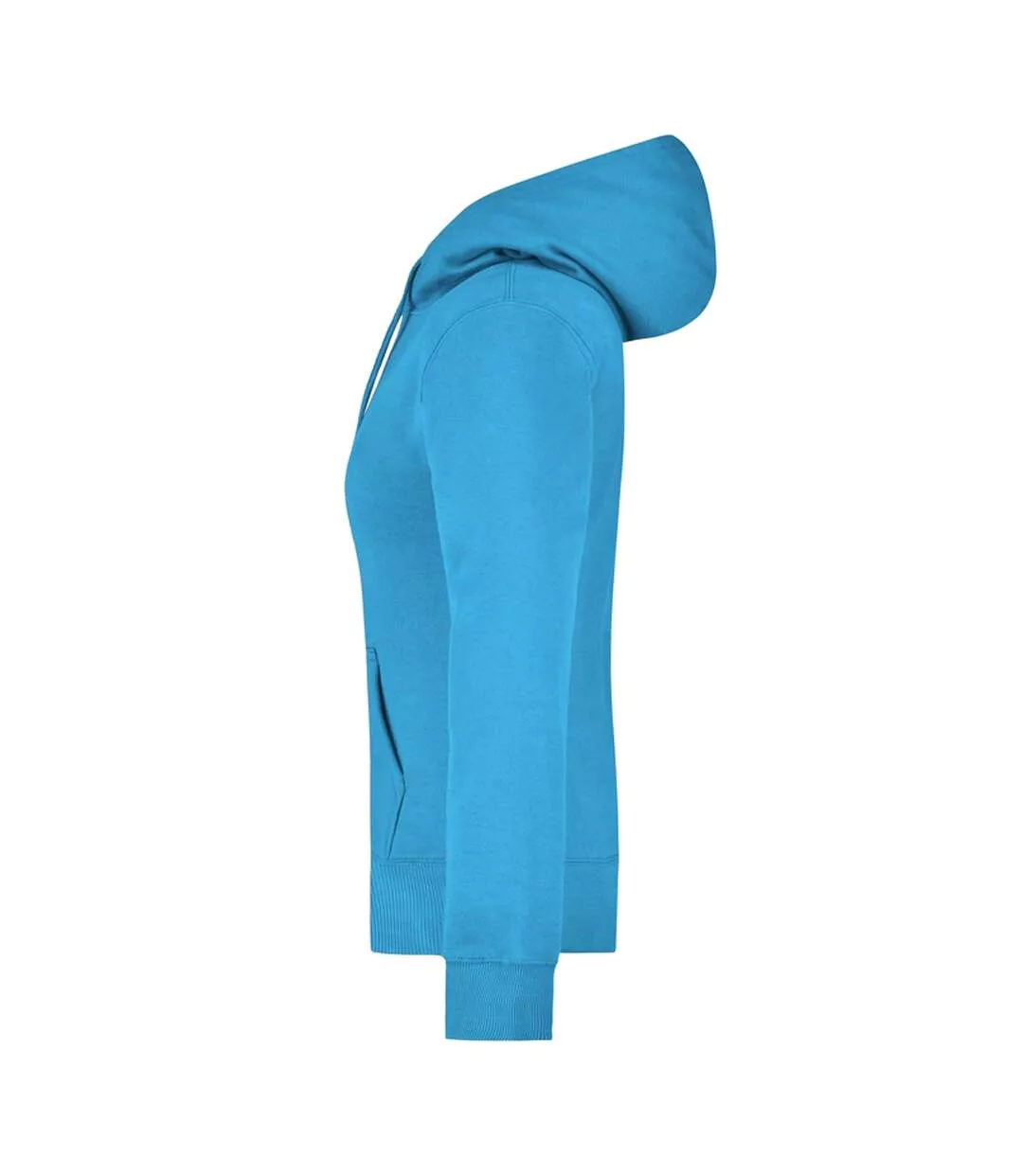 Sweat À Capuche Femme Turquoise Vif James And Nicholson-3