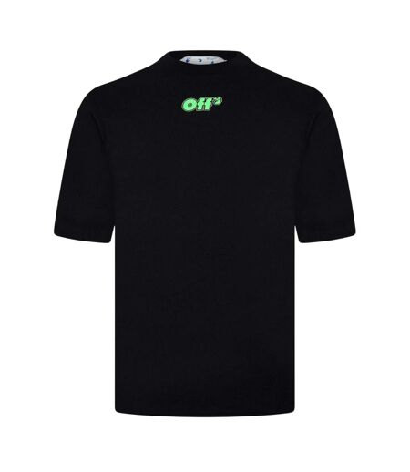 T-shirt Motif/style Génie Homme Noir Vert Fluo Off White