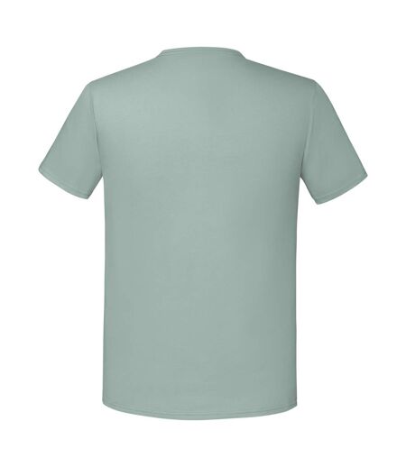 T-shirt iconic homme vert de gris Fruit of the Loom