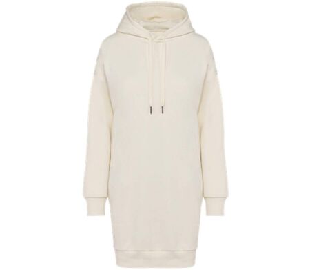 Robe sweat à capuche - Femme - PAT5005 - beige ivoire