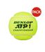 Pack Of 4  Atp Championship Tennis Balls  One Size Neon Green Dunlop-1