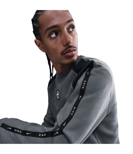 Sweat Manches Raglan Homme Gris Noir Nike
