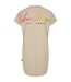 Womens/ladies Rainbow T-shirt Dress Soft Seagrass Urban Classics-2