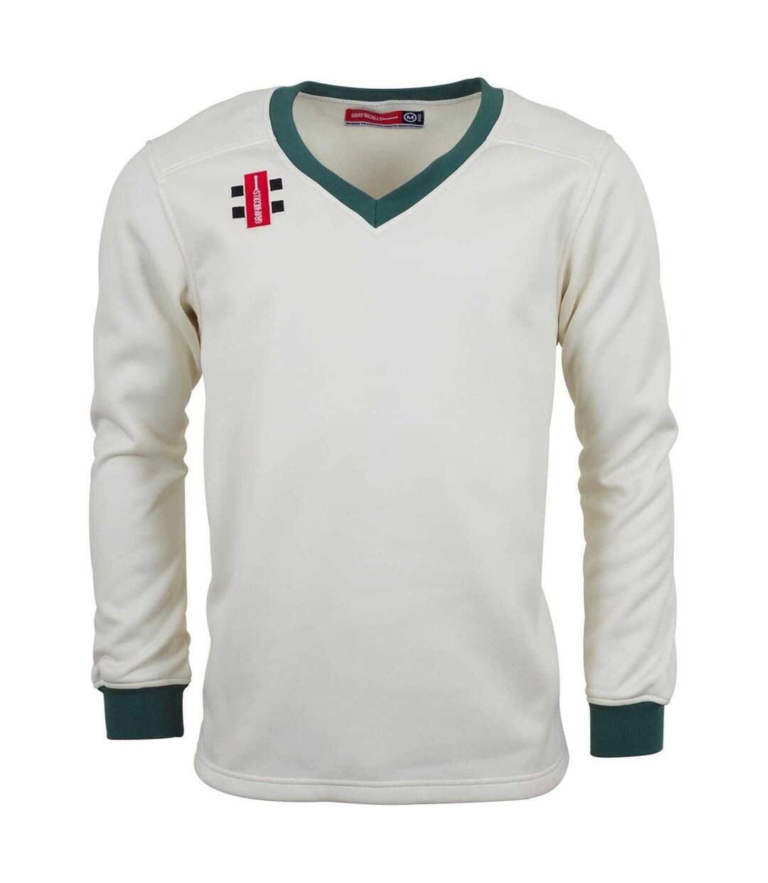 Pull Motif/style Logo Brodé Adulte Blanc Cassé Vert Gray-Nicolls-1