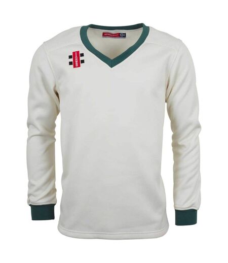 Pull Motif/style Logo Brodé Adulte Blanc Cassé Vert Gray-Nicolls